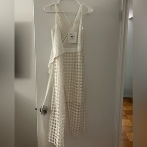 Diane von Furstenberg Lace Wrap Midi Dress NWOT